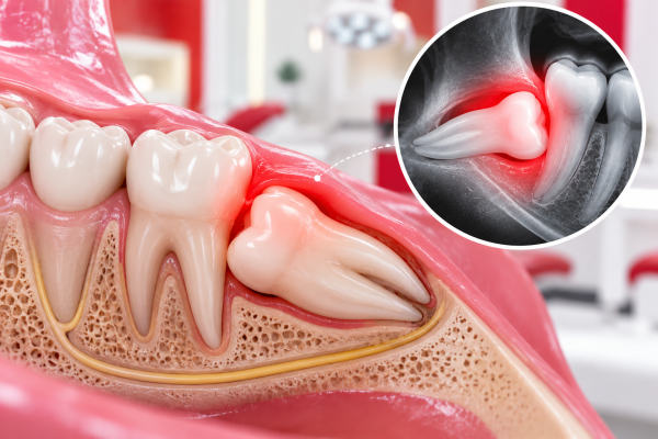 Impacted Wisdom Tooth_ Dental Cross-Section